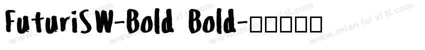 FuturiSW-Bold Bold字体转换